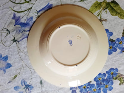 Lot de 6 assiettes creuses Lunéville K&G Rouen – XIXe siècle