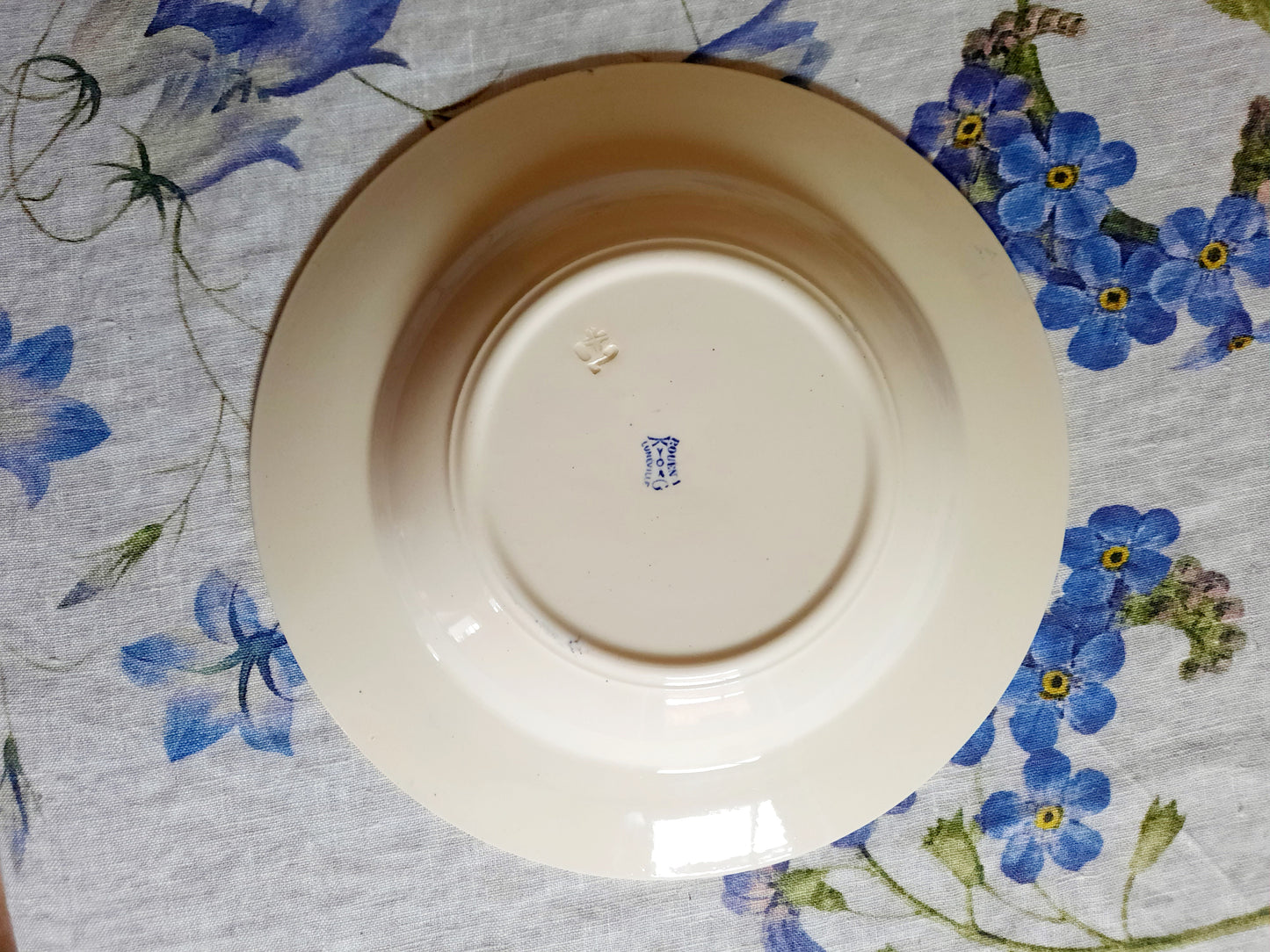 Lot de 6 assiettes creuses Lunéville K&G Rouen – XIXe siècle