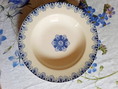 Lot de 6 assiettes creuses Lunéville K&G Rouen – XIXe siècle