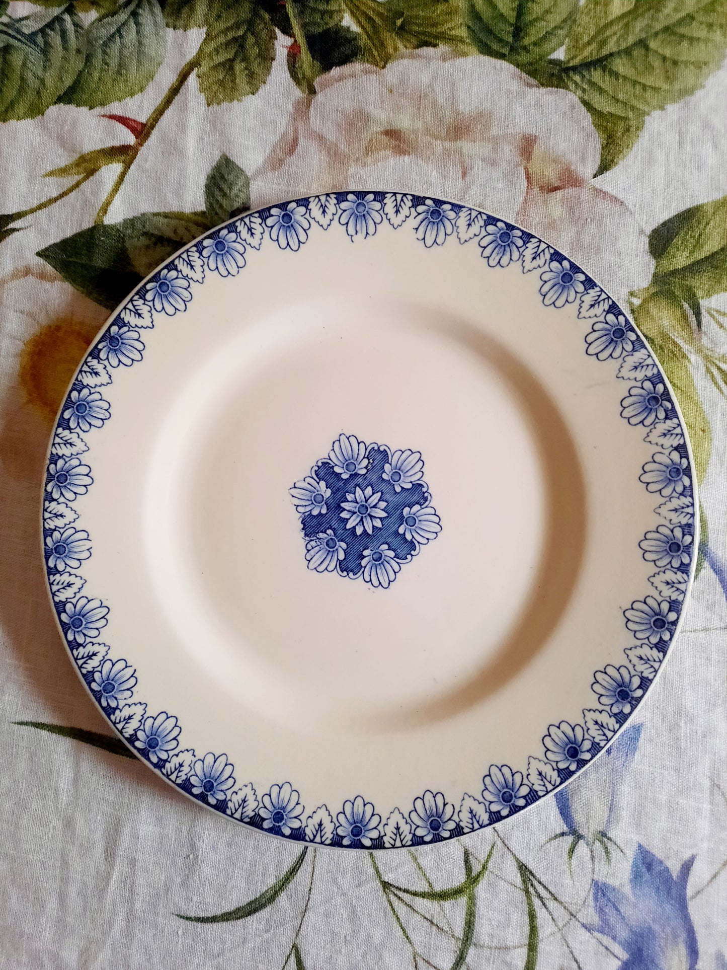 4 assiettes plates Lunéville K&G Rouen – XIXe siècle
