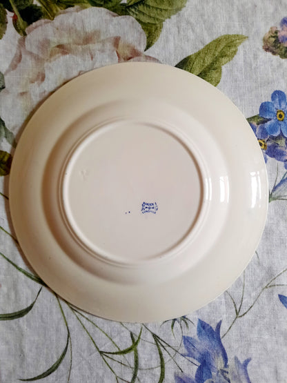 Lot de 6 assiettes plates Lunéville K&G Rouen – XIXe siècle