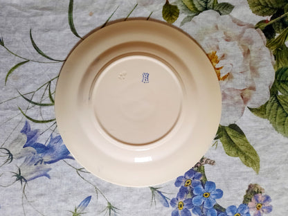Lot de 6 assiettes plates Lunéville K&G Rouen – XIXe siècle