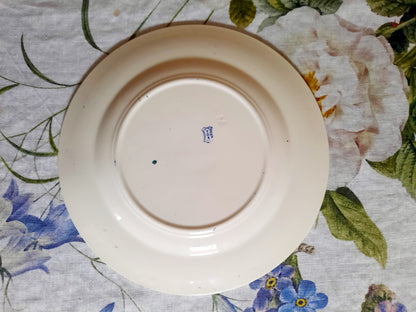 Lot de 6 assiettes plates Lunéville K&G Rouen – XIXe siècle