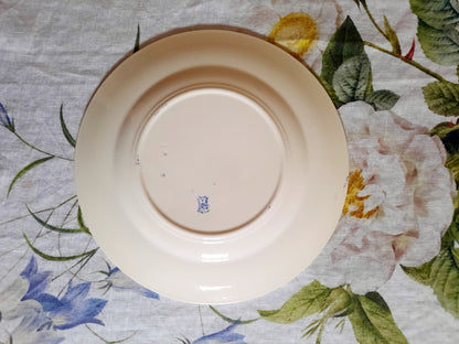 Élégance classique – Lot de 6 assiettes plates Lunéville K&G Rouen – XIXe siècle