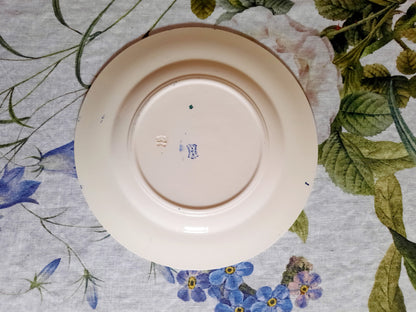 Lot de 8 assiettes plates Lunéville K&G Rouen – XIXe siècle