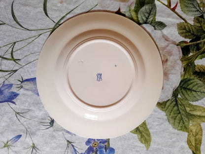 Lot de 8 assiettes plates Lunéville K&G Rouen – XIXe siècle