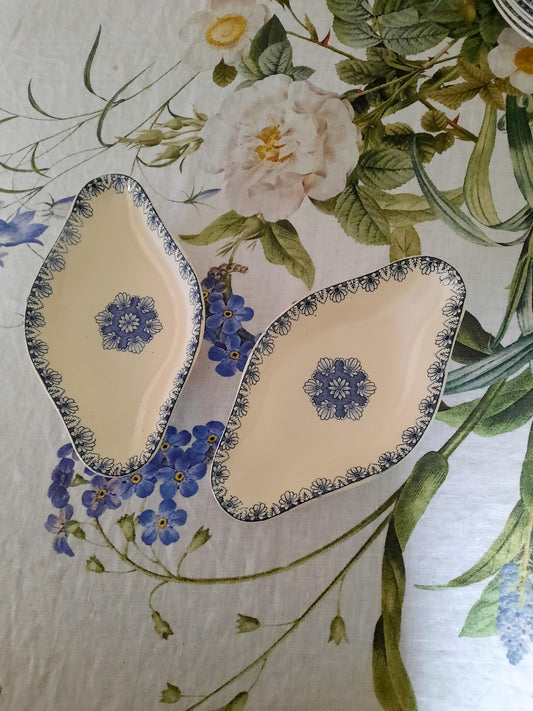 Lot de 2 raviers Lunéville K&G Rouen – XIXe siècle