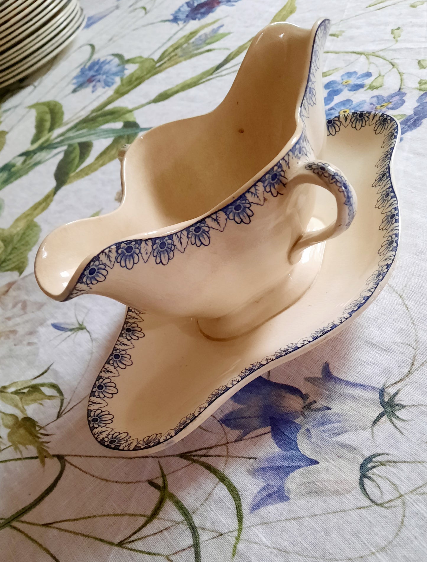 Saucière Lunéville K&G Rouen – XIXe siècle