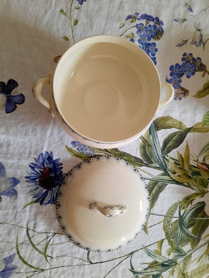 Soupière Lunéville K&G Rouen – XIXe siècle