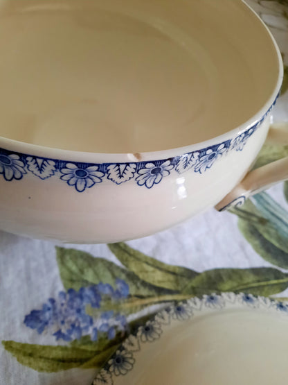 Soupière Lunéville K&G Rouen – XIXe siècle
