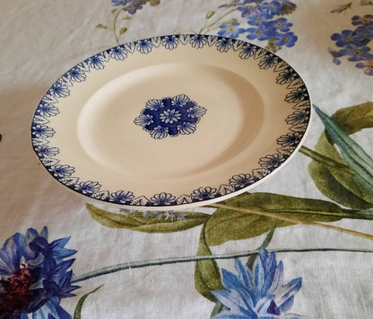 Plat à tarte Lunéville K&G Rouen – XIXe siècle