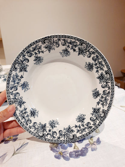 Lot de 8 assiettes creuses St Amand