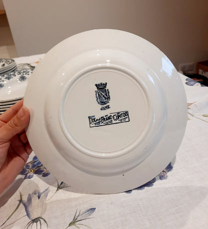 Lot de 8 assiettes creuses St Amand