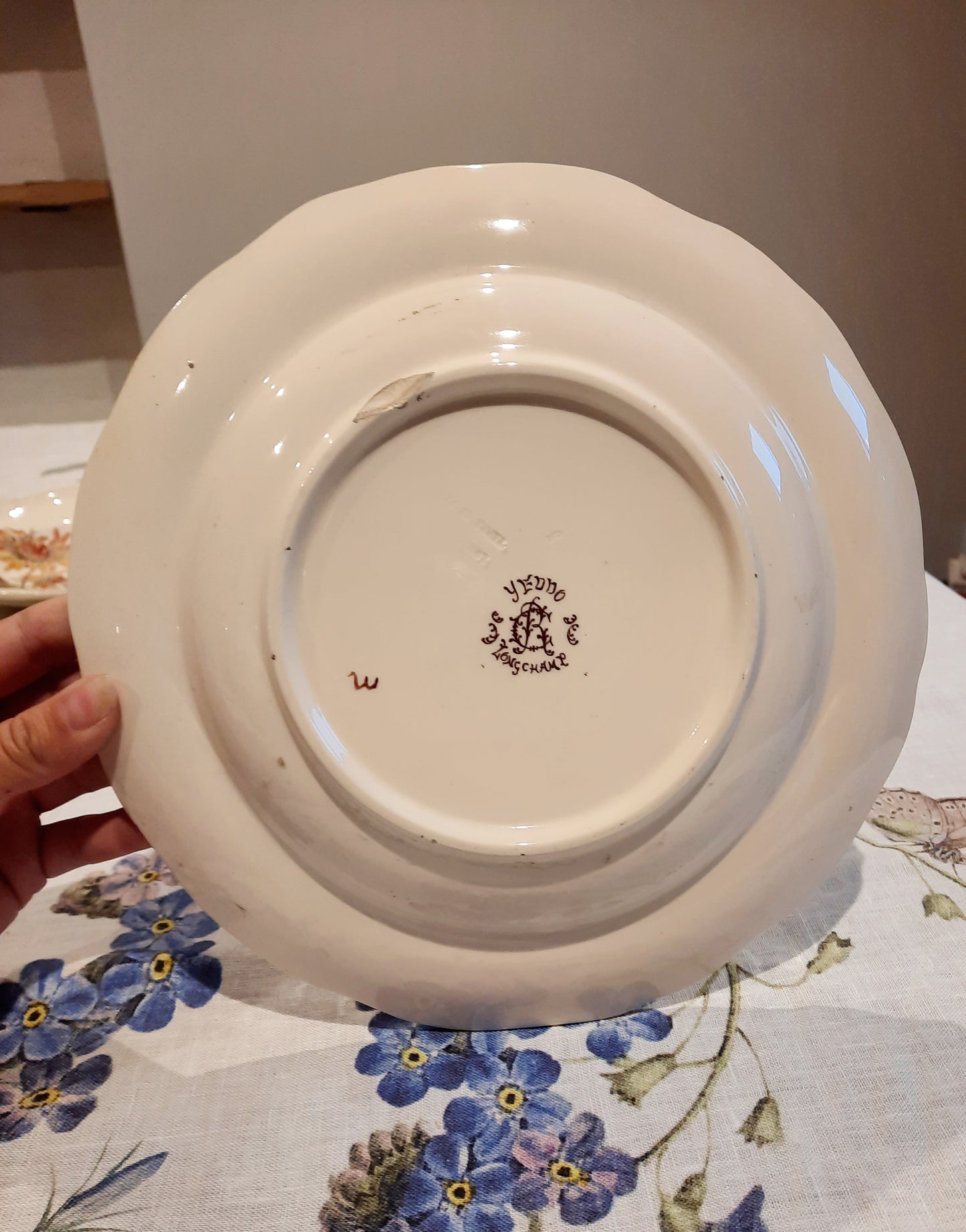 Lot de 4 assiettes creuses en Terre de Fer
