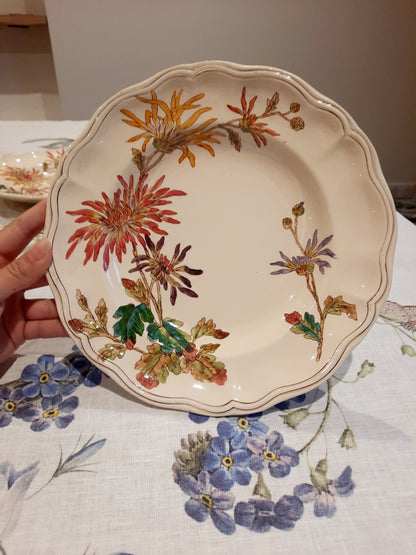 Lot de 4 assiettes creuses en Terre de Fer