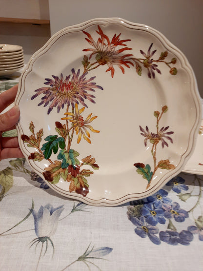 Lot de 6 assiettes plates en Terre de Fer
