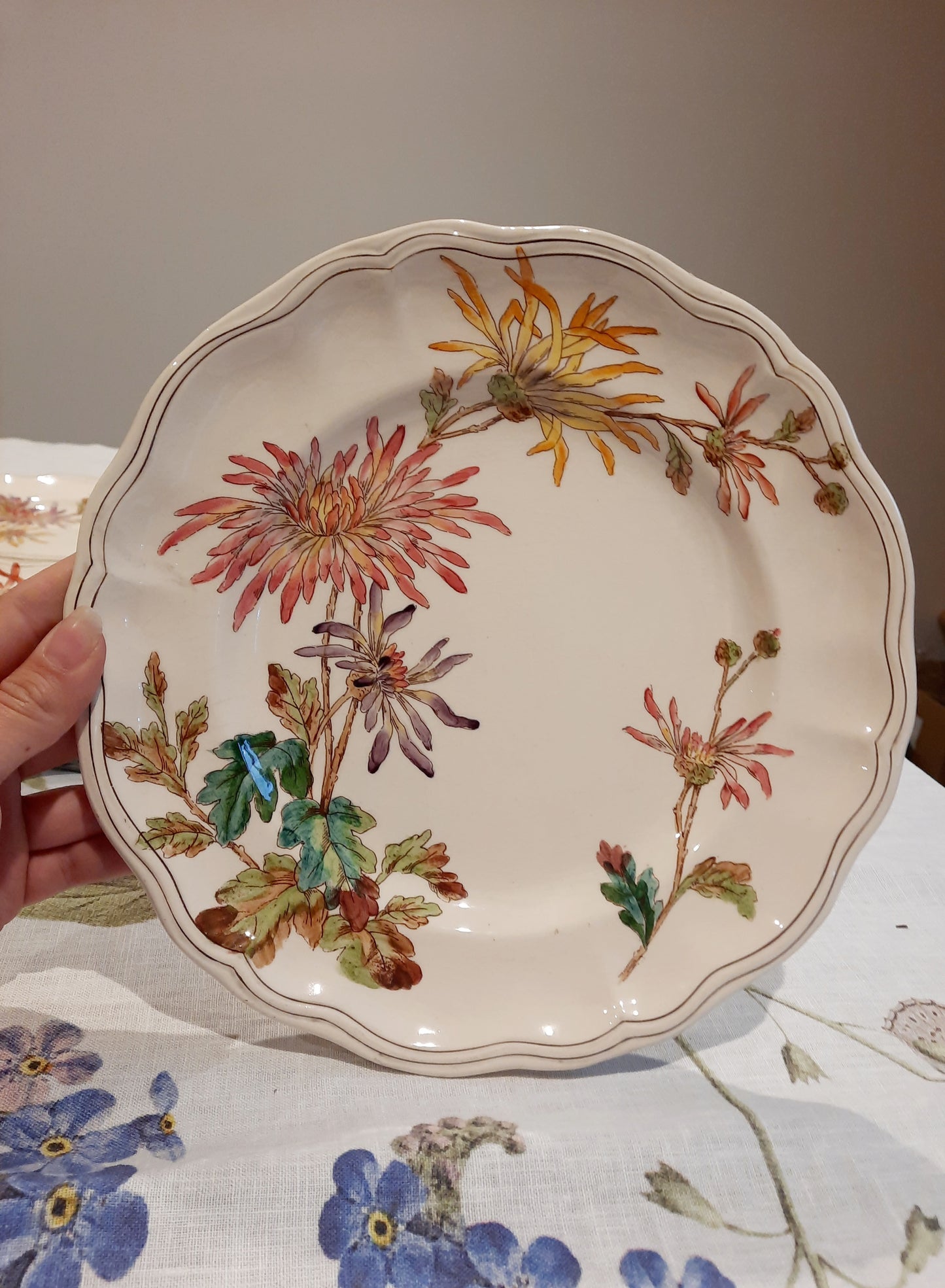 Lot de 6 assiettes plates en Terre de Fer