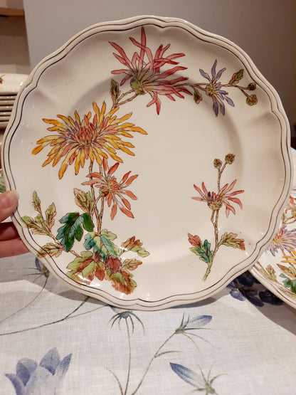 Lot de 4 assiettes plates en Terre de Fer