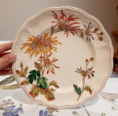 Lot de 4 assiettes plates en Terre de Fer