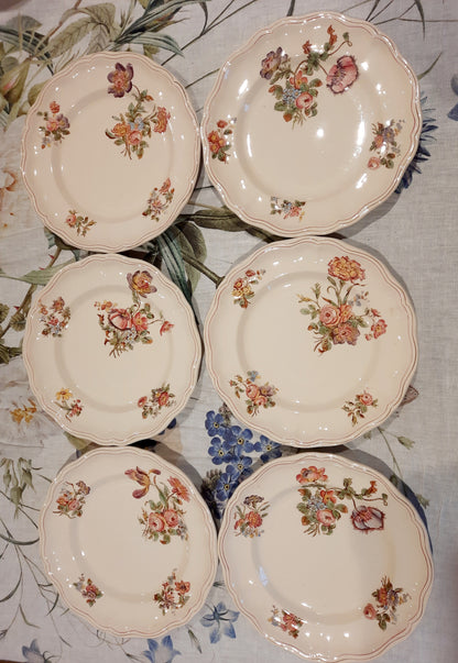 6 assiettes plates Longchamp