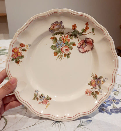 6 assiettes plates Longchamp