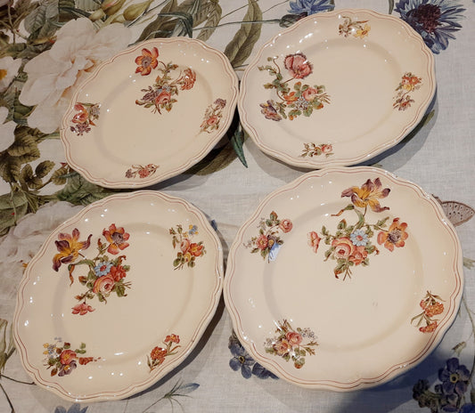 Lot de 4 assiettes plates Longchamp