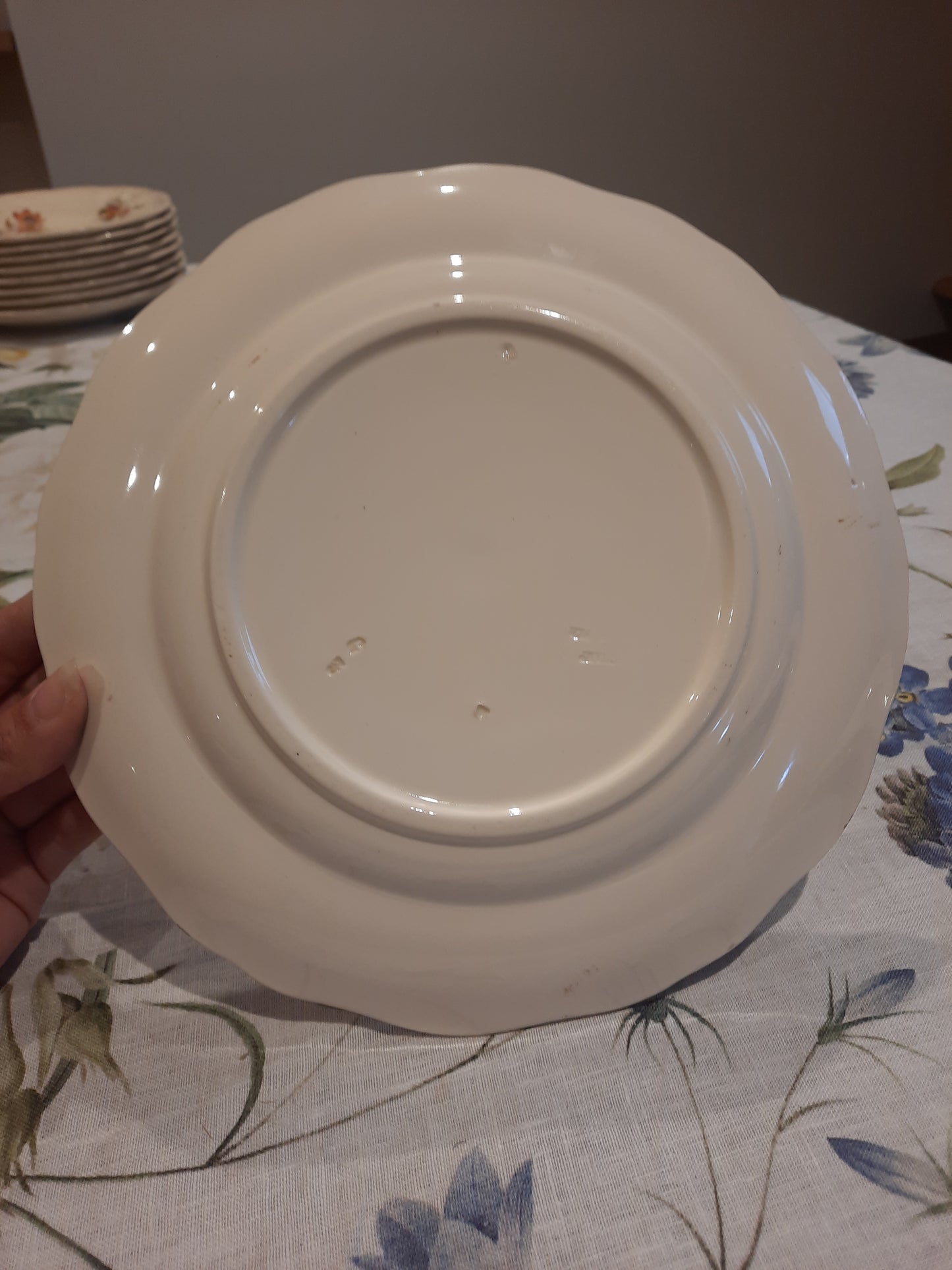 Lot de 3 assiettes plates Longchamp