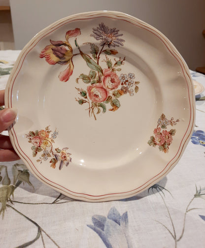 6 assiettes à dessert terre de fer