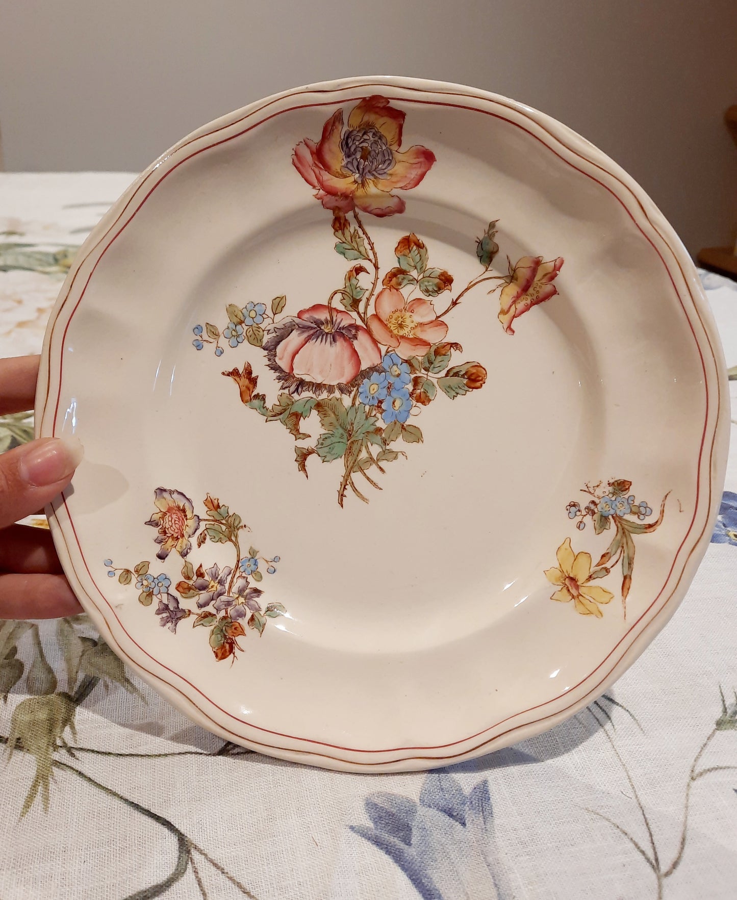 6 assiettes à dessert terre de fer