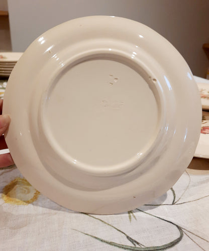 Lot de 8 assiettes à dessert Longchamp