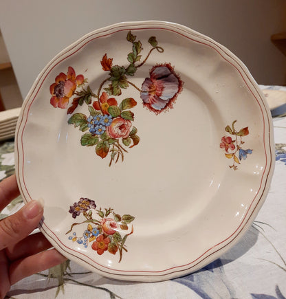 Lot de 8 assiettes à dessert Longchamp