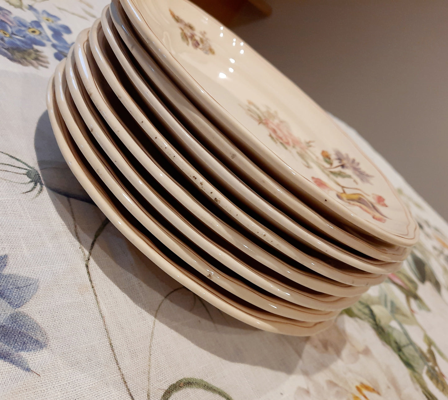 Lot de 8 assiettes à dessert Longchamp