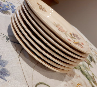 Lot de 8 assiettes à dessert Longchamp