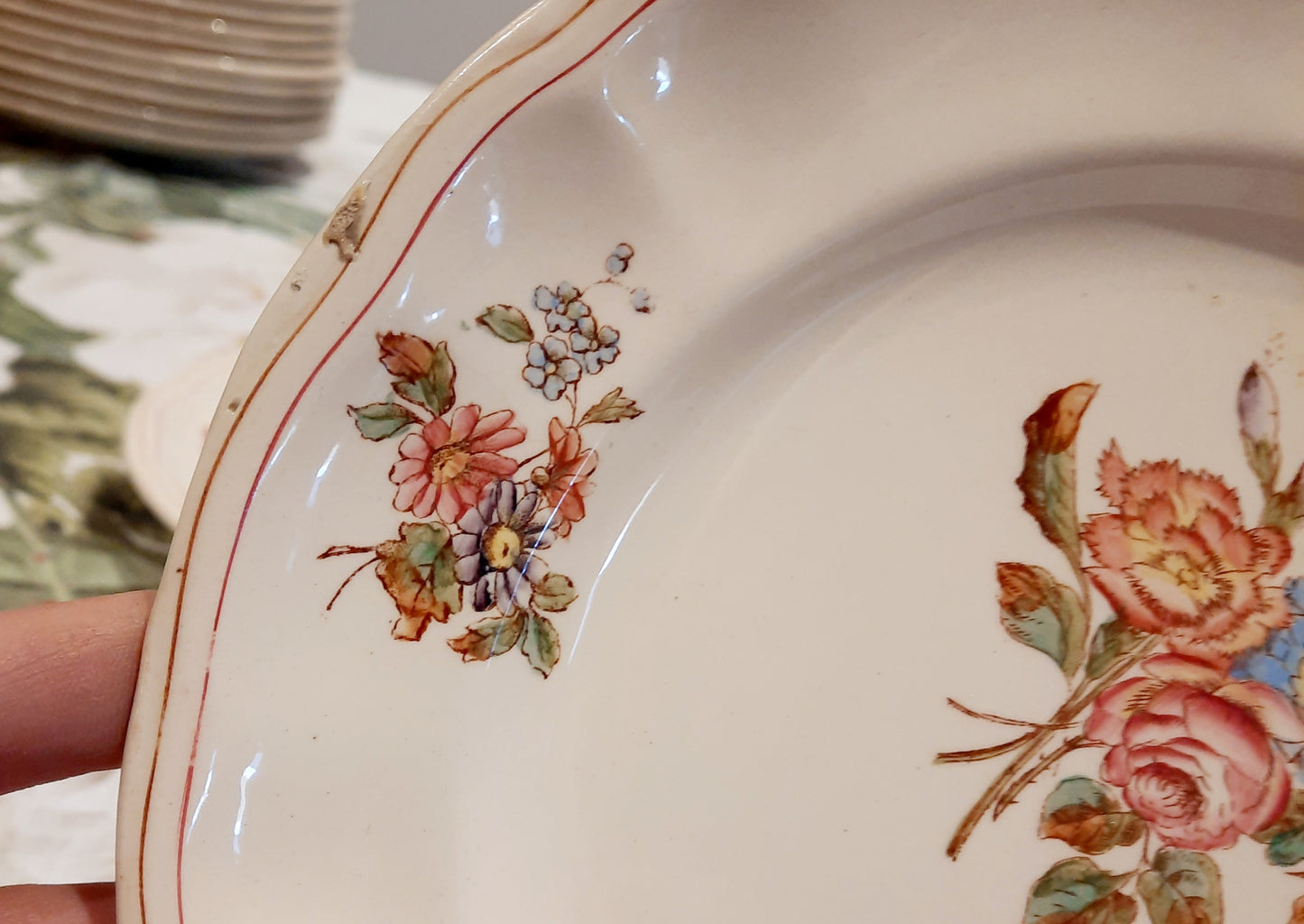Lot de 3 assiettes à dessert Longchamp