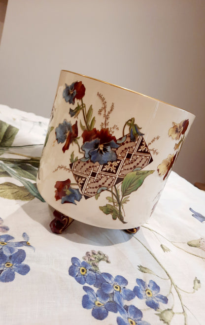 Rare cache-pot ancien Sarreguemines