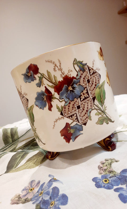 Rare cache-pot ancien Sarreguemines