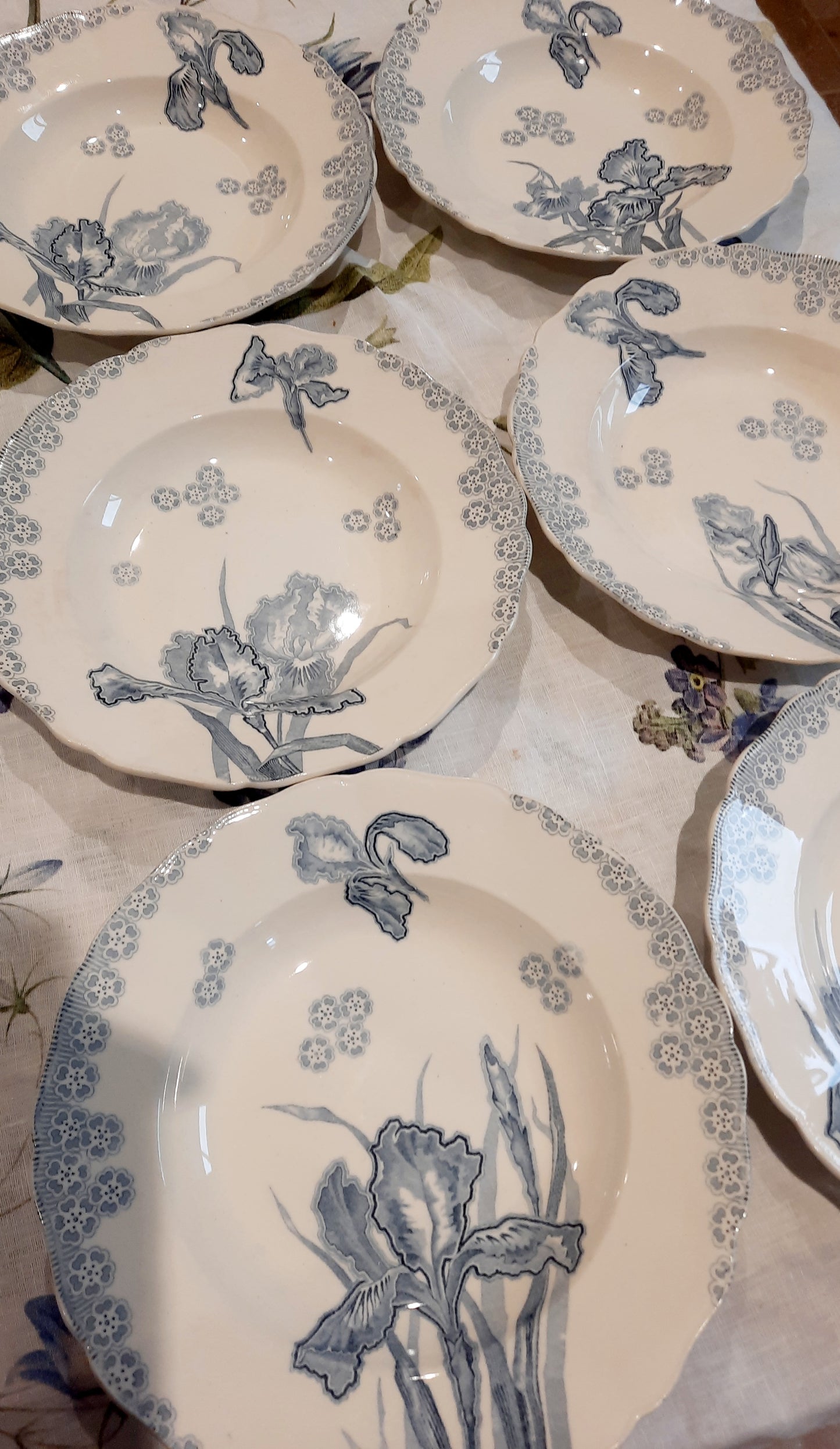 Lot de 6 assiettes à soupe – H. Boulanger