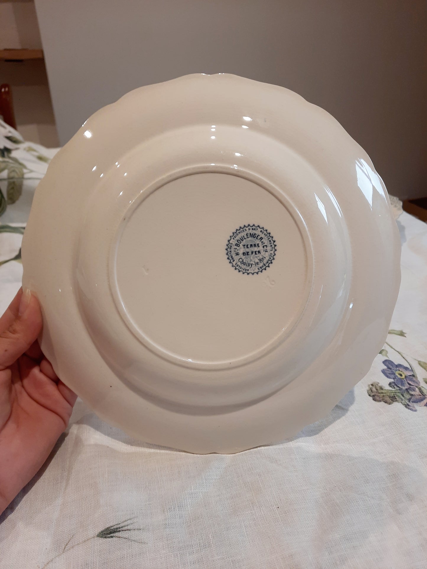 Lot de 6 assiettes à soupe – H. Boulanger
