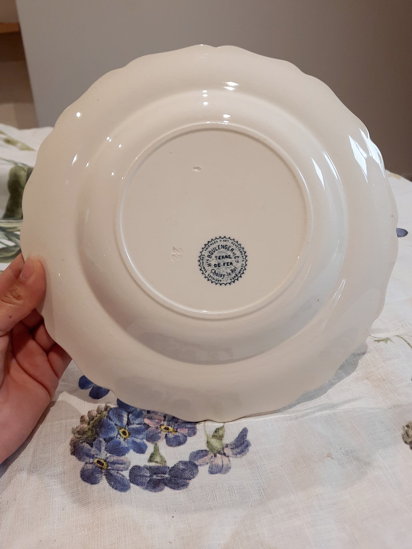 Lot de 6 assiettes à soupe – H. Boulanger