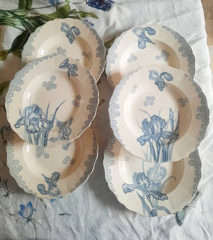 Lot de 6 assiettes à soupe – H. Boulanger
