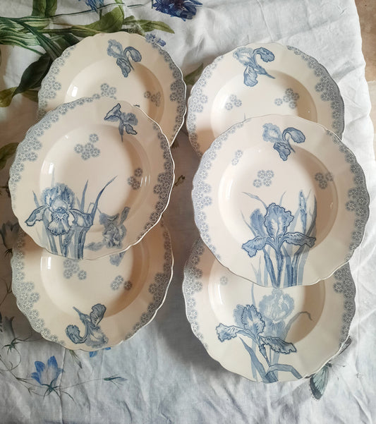 Lot de 6 assiettes à soupe – H. Boulanger