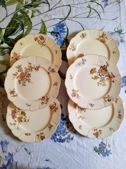 Lot de 6 assiettes plates Longchamp (2)