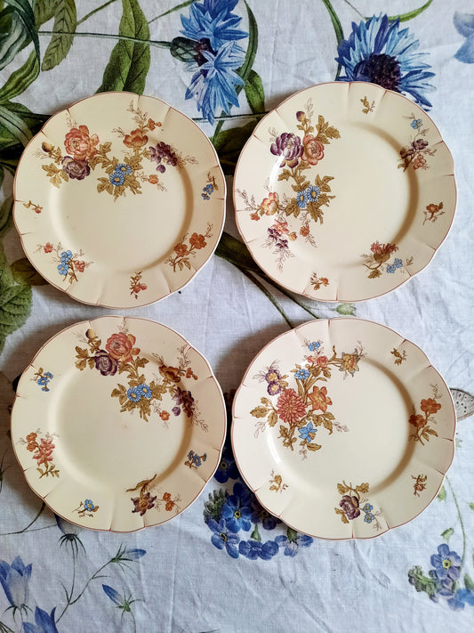 Lot de 4 assiettes à dessert Longchamp
