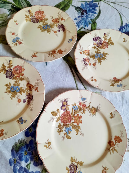 Lot de 4 assiettes à dessert Longchamp
