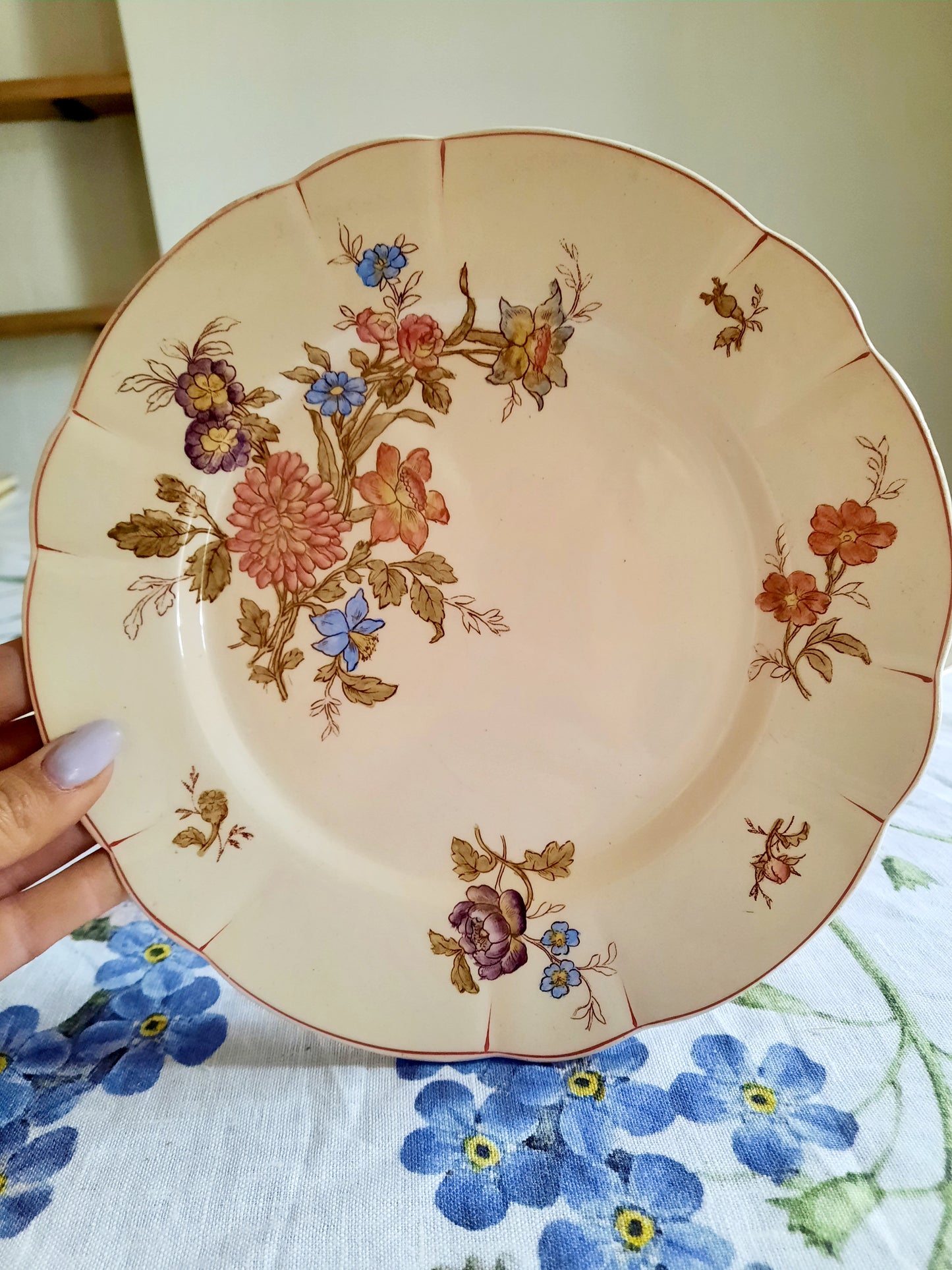 Lot de 4 assiettes à dessert Longchamp