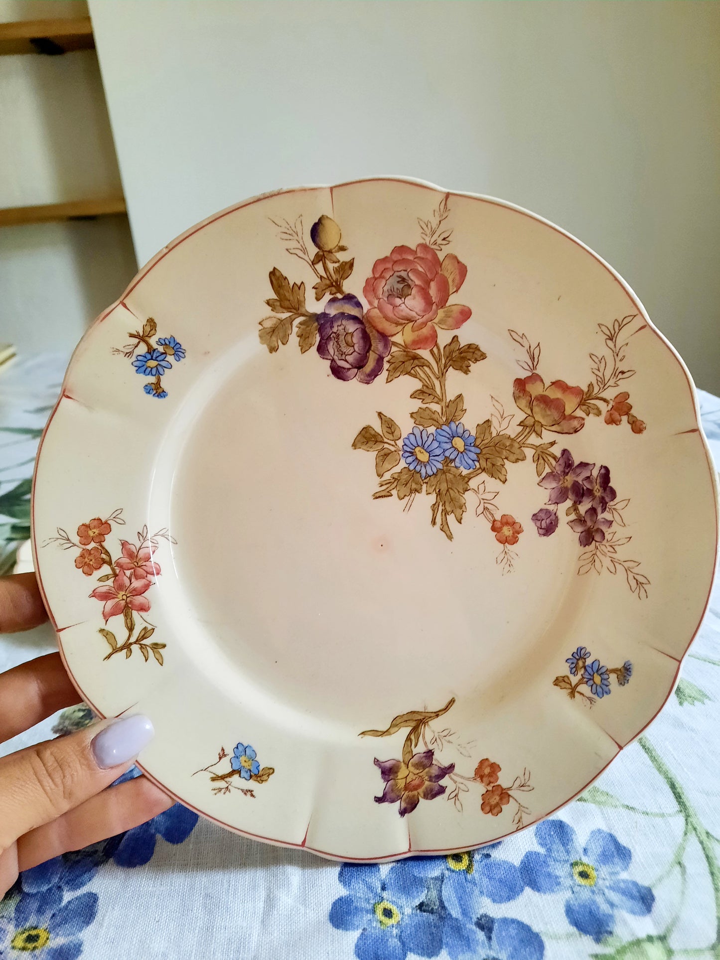 Lot de 4 assiettes à dessert Longchamp