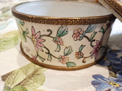 Boîte de Rangement en Porcelaine