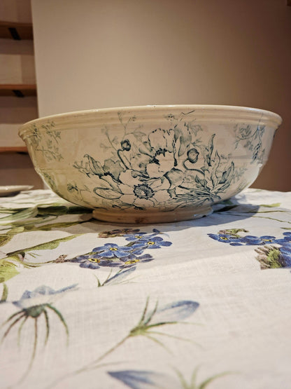 Grand saladier ancien Luneville K&G