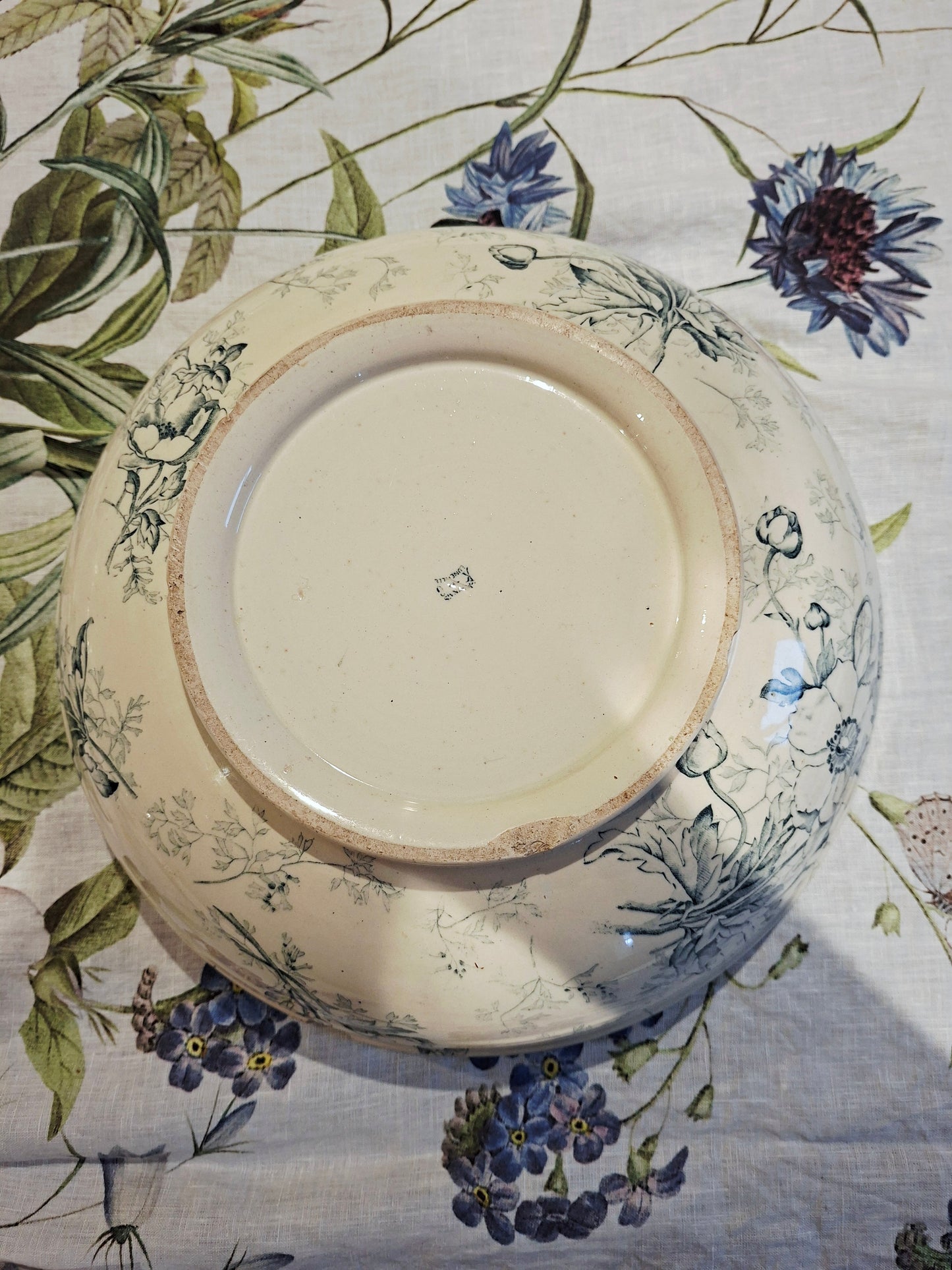 Grand saladier ancien Luneville K&G