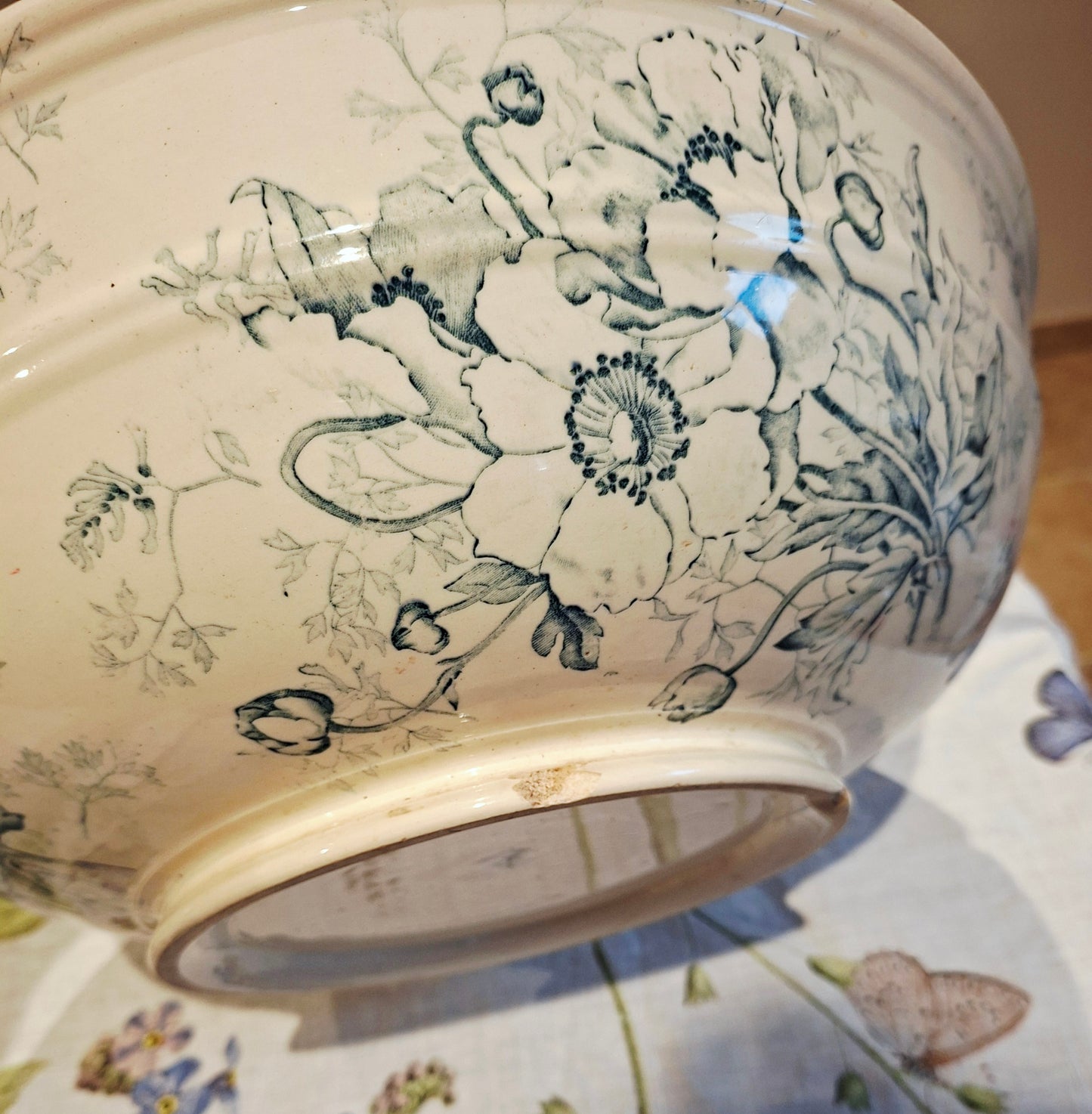 Grand saladier ancien Luneville K&G